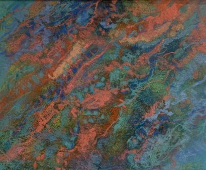 Mary Meehan Firtl, Evolution, 2026. Pastel on pastelboard. © Mary Meehan Firtl.